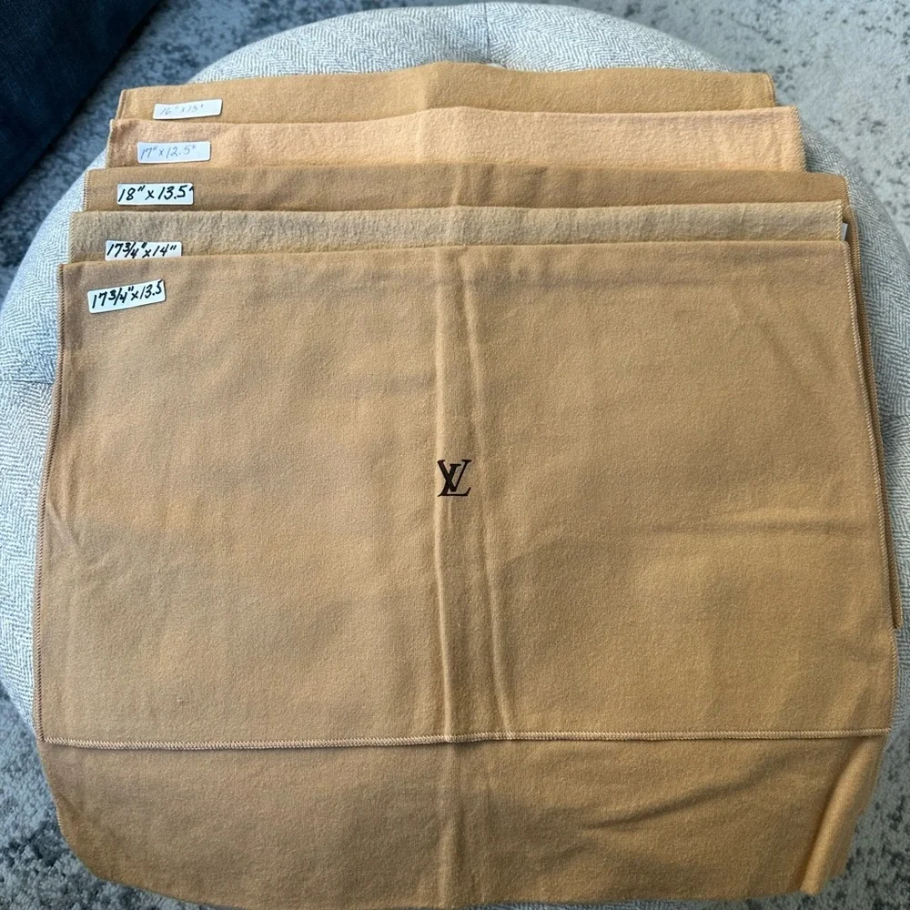 Reseller Bundle  Authentic Louis Vuitton Flap Dust Bags – Lot of 10 – Medium Siz